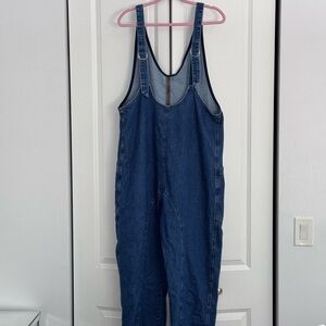 We The Free Dark Blue Denim Jumpsuit